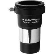 Barlow Lens 2X, Bysameyee 1.25 Inch Fully Multi-Coated Metal Barlow Lens with M42 Thread Camera Connect Interface for Telescope Eyepiece