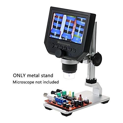  [아마존베스트]Aluminum Alloy Stand for USB/Wi-Fi Digital Microscope Bysameyee Universal Dia Metal Holder with Microscope Carrying Case