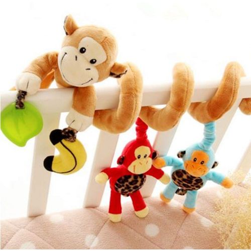  Bytoba The Best Quality Baby Stroller Toy, Spiral Activity Toy Around Crib Rail, Bed Hanging Toys, Car Seat Toy with 100% Cotton and Safe for Baby