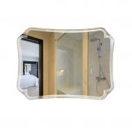 Byx- Frameless Bathroom Mirror Hanging Toilet Mirror Bathroom Mirror Wall-Mounted Square Washing Mirror -Mirror (Size : 60X80cm)