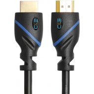 C&E 100ft (30.5M) High Speed HDMI Cable Male to Male with Ethernet Black (100 Feet30.4 Meters) Built-in Signal Booster, Supports 4K 30Hz, 3D, 1080p and Audio Return CNE457258 (2 Pack)