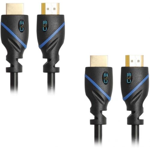  C&E 100ft (30.5M) High Speed HDMI Cable Male to Male with Ethernet Black (100 Feet30.4 Meters) Built-in Signal Booster, Supports 4K 30Hz, 3D, 1080p and Audio Return CNE453373 (2 Pack)