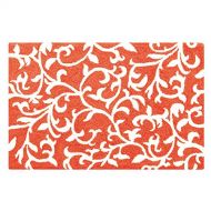 C&F Home Serendipity Coral Hooked Rug, 2 x 3 , Red