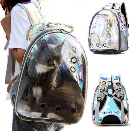  [아마존 핫딜]  [아마존핫딜]C&W Innovative Traveler Bubble Backpack Pet Carriers for Cats and Dogs Polarized Transparency Anti-Glare & UV Protection Waterproof