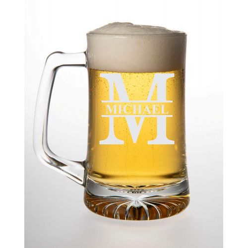  [아마존베스트]C&M Personal Gifts Large 25oz Personalized Beer Mug with Initial and Name