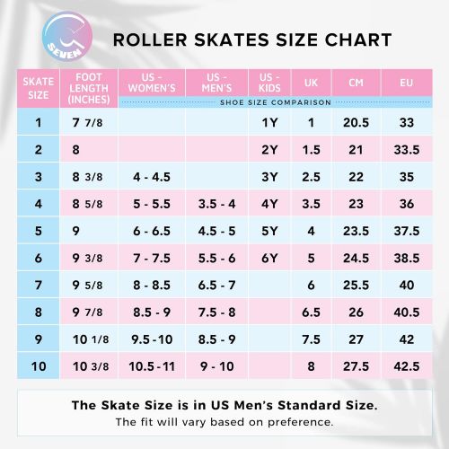  C SEVEN C7skates Cute Roller Skates for Girls and Adults