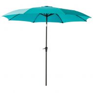 C-Hopetree 7 feet Beach Umbrella Sand Anchor Fiberglass Ribs Telescopic Tilt Adjustable Aluminum Pole Carry Bag UPF 50+ Royal Blue