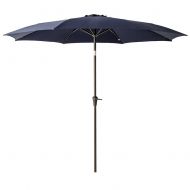 C-Hopetree 10 Patio Umbrella with Tilt and Aluminum Pole Market Style for Outdoor Table Garden Terrace Deck Balcony Yard, Navy Blue