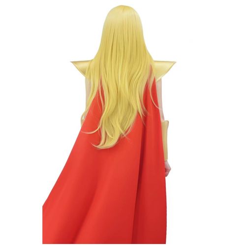  C-ZOFEK Power Princess Shera Cosplay Dress with Red Cloak