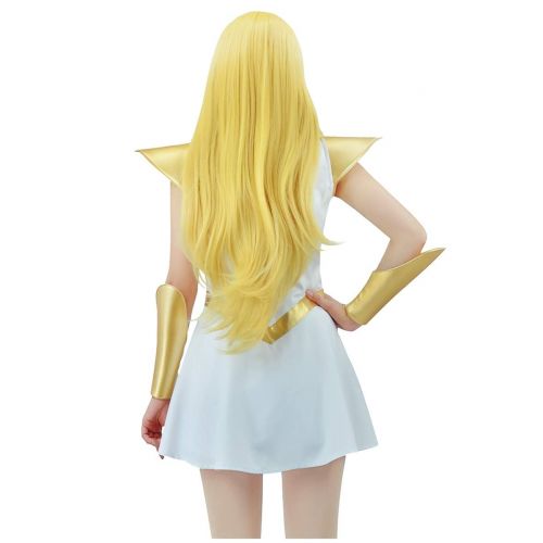  C-ZOFEK Power Princess Shera Cosplay Dress with Red Cloak