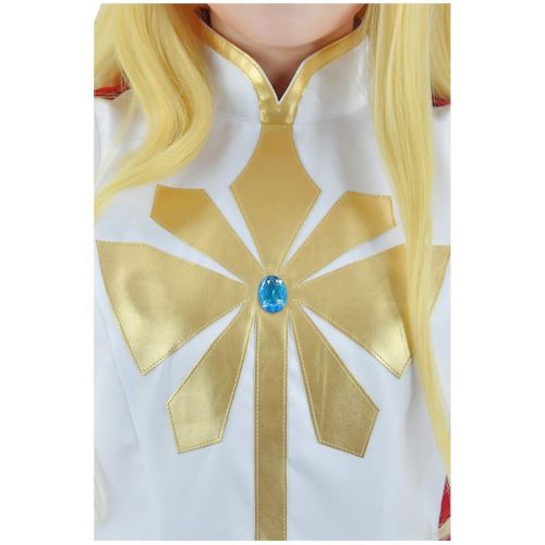  C-ZOFEK Power Princess Shera Cosplay Dress with Red Cloak