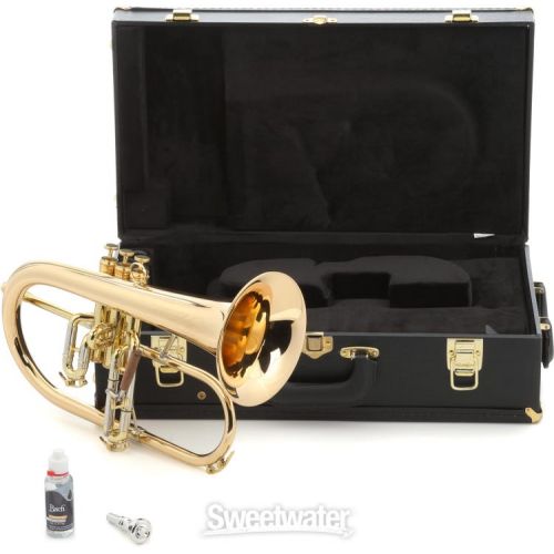  C.G. Conn 1FG Vintage One Professional Flugelhorn - Lacquer with Gold Brass Bell Demo