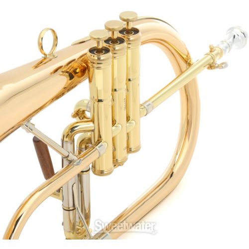  C.G. Conn 1FG Vintage One Professional Flugelhorn - Lacquer with Gold Brass Bell Demo