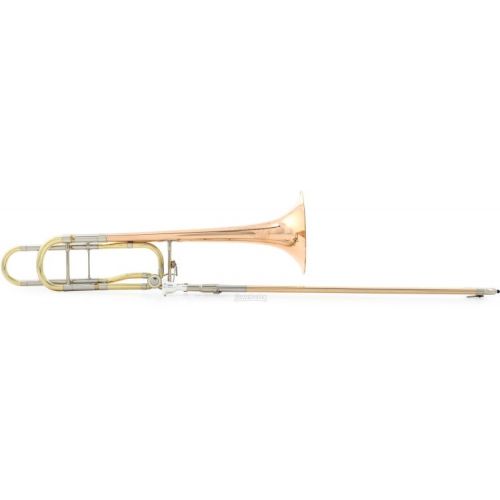  C.G. Conn 88HO Professional F-Attachment Trombone - Lacquer with Open Wrap and Rose Brass Bell Demo