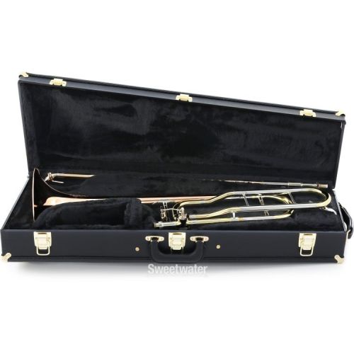  C.G. Conn 88HO Professional F-Attachment Trombone - Lacquer with Open Wrap and Rose Brass Bell Demo