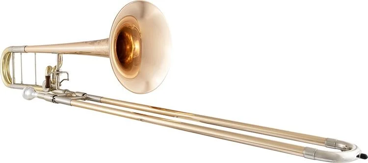  C.G. Conn 88HNV New Vintage Professional Trombone - F-Attachment - Clear Lacquer - Rose Brass Bell