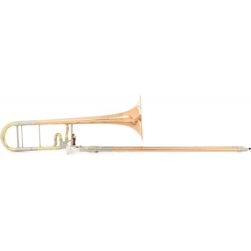  C.G. Conn 88HNV New Vintage Professional Trombone - F-Attachment - Clear Lacquer - Rose Brass Bell