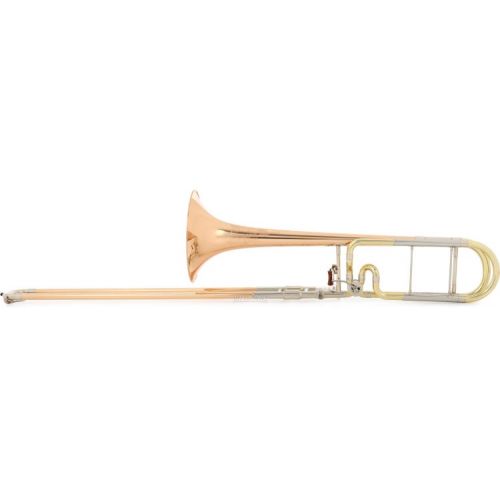  C.G. Conn 88HNV New Vintage Professional Trombone - F-Attachment - Clear Lacquer - Rose Brass Bell