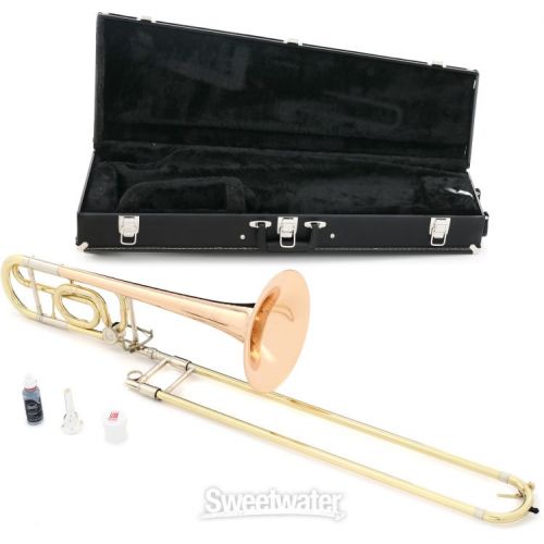  C.G. Conn 52HL Intermediate Trombone- F Attachment - Rose Brass Bell