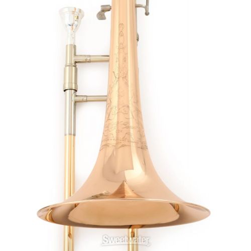  C.G. Conn 88HO Professional Trombone - F Attachment - Open Wrap - Rose Brass Bell - Clear Lacquer Demo