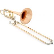 C.G. Conn 112H Professional Bass Trombone Double Indepedent Rotors - Rose Brass Bell - Clear Lacquer