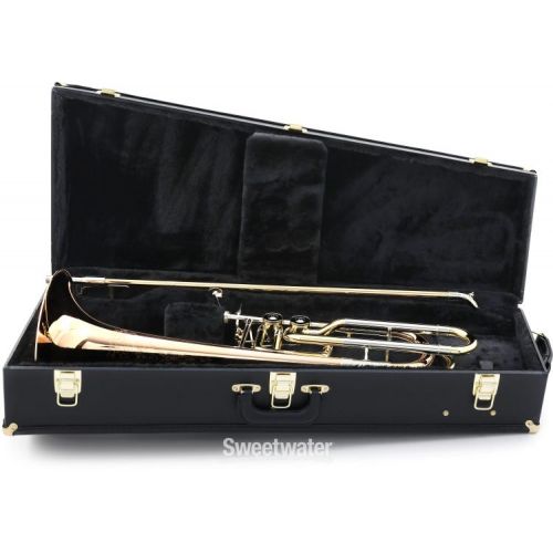  C.G. Conn 112H Professional Bass Trombone Double Indepedent Rotors - Rose Brass Bell - Clear Lacquer