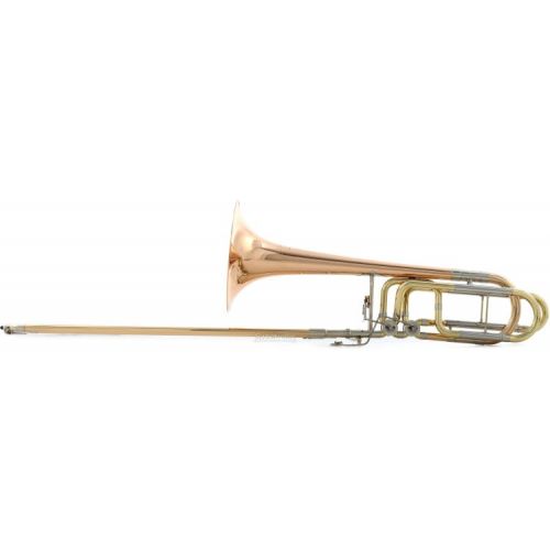  C.G. Conn 112H Professional Bass Trombone Double Indepedent Rotors - Rose Brass Bell - Clear Lacquer