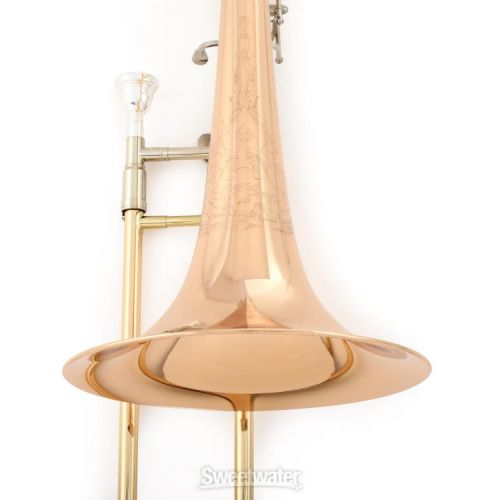  C.G. Conn 112H Professional Bass Trombone Double Indepedent Rotors - Rose Brass Bell - Clear Lacquer