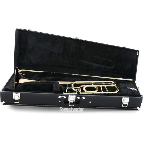  C.G. Conn 52H Intermediate Trombone - F Attachment - Rose Brass Bell - Clear Lacquer