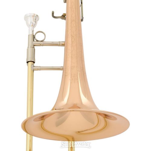  C.G. Conn 52H Intermediate Trombone - F Attachment - Rose Brass Bell - Clear Lacquer