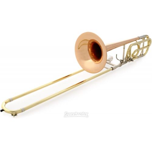  C.G. Conn 52H Intermediate Trombone - F Attachment - Rose Brass Bell - Clear Lacquer