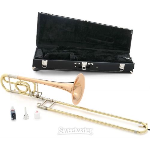  C.G. Conn 52H Intermediate Trombone - F Attachment - Rose Brass Bell - Clear Lacquer