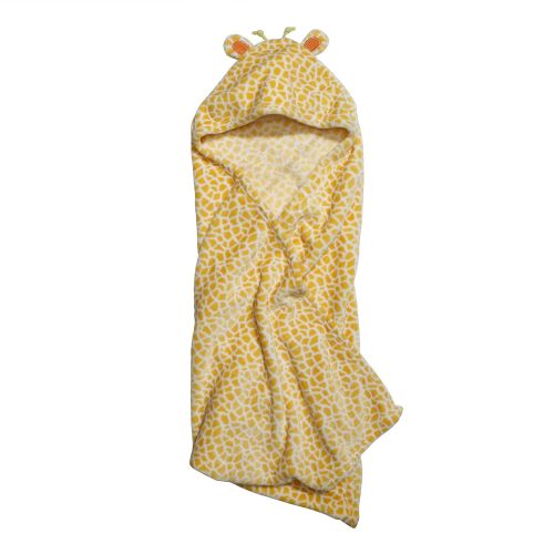  C.R. Gibson Little Fair Hooded Plush Blanket, by Baby Dumpling - Giraffe