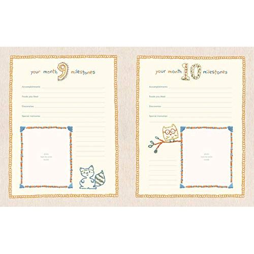  [아마존베스트]C.R. Gibson Elephant Hello World First Five Years Memory Baby Book, 64pgs, 10 W x 11.75 H