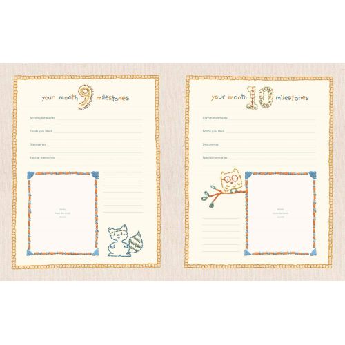  [아마존베스트]C.R. Gibson Elephant Hello World First Five Years Memory Baby Book, 64pgs, 10 W x 11.75 H