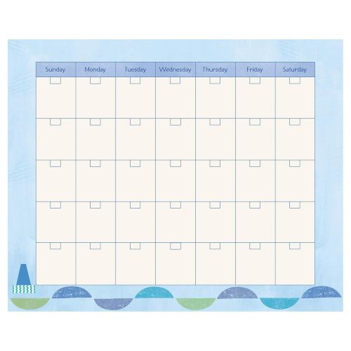  [아마존베스트]C.R. Gibson Blue Airplane First Year Baby Calendar for Boys, 11 W x 18 H
