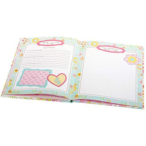  [아마존베스트]C.R. Gibson Sweet Baby Pink Owl First Five Years Girl Memory Baby Book, 64pgs, 10 W x 11.75 H