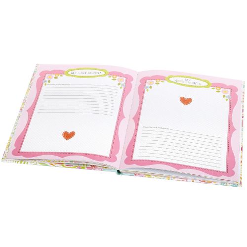  [아마존베스트]C.R. Gibson Sweet Baby Pink Owl First Five Years Girl Memory Baby Book, 64pgs, 10 W x 11.75 H