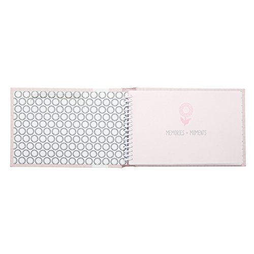  [아마존베스트]C.R. Gibson Pink Small Photo Album Baby Brag Book for Baby Girls by DwellStudio, 20 Pages, 4.5 x 7.25