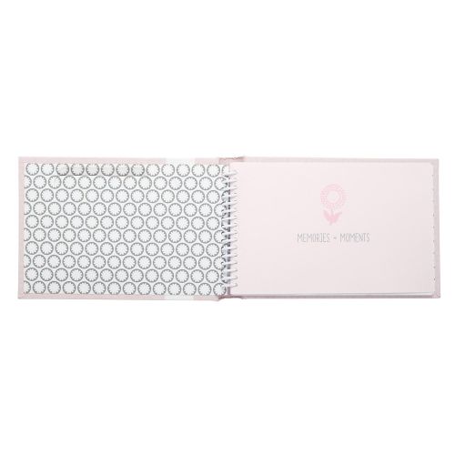  [아마존베스트]C.R. Gibson Pink Small Photo Album Baby Brag Book for Baby Girls by DwellStudio, 20 Pages, 4.5 x 7.25