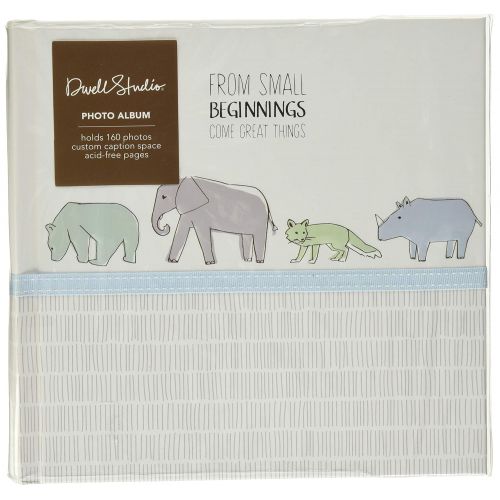  C.R. Gibson Animal Themed Slim Photo Journal Album for Babies and Newborns by DwellStudio, 9 W x 8.875 H, 80 Pages