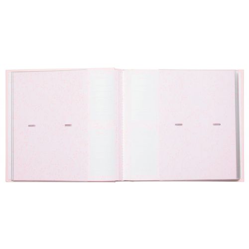  C.R. Gibson Pink Cloth Slim Bound Photo Journal Album for Baby and Newborn Girls, 9 W x 8.875 H, 80 Pages