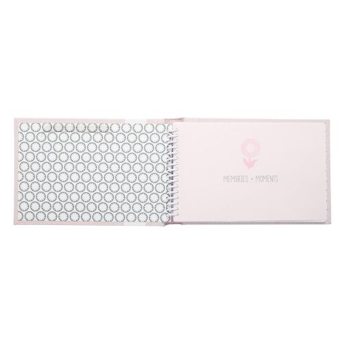  C.R. Gibson Pink Small Photo Album Baby Brag Book for Baby Girls by DwellStudio, 20 Pages, 4.5 x 7.25