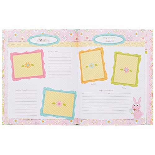  C.R. Gibson Sweet Baby Pink Owl First Five Years Girl Memory Baby Book, 64pgs, 10 W x 11.75 H