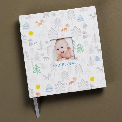  C.R. Gibson Little Man Perfect-Bound Memory Book for Newborn and Baby Boys, 9.5 x 10