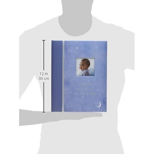  C.R. Gibson Blue All The Stars Baby Boy Memory Book for Newborns, 60 pgs, 9 W x 11.125 H