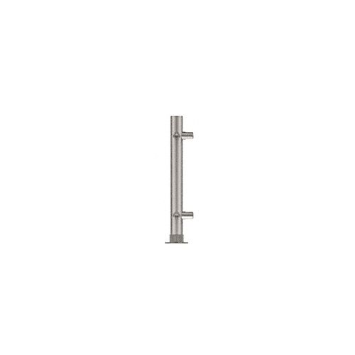  Cr Laurence CRL Brushed Stainless 18 High 1 Round PP56 Slimline Series Straight Front CounterPartition Corner Post
