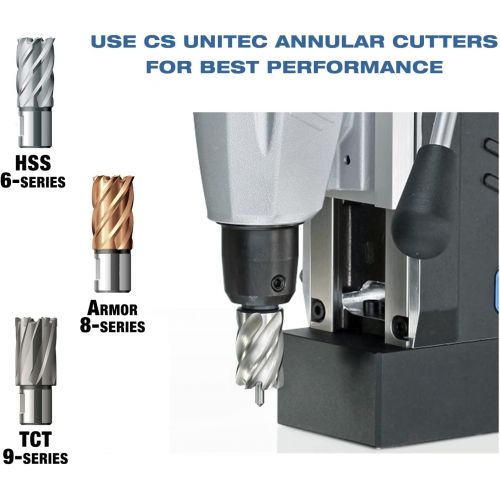  [아마존베스트]C.S. Unitec CS Unitec MAB 155 Ultra Compact Low Profile Portable Magnetic Drill Press