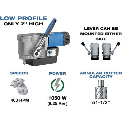  C.S. Unitec CS Unitec MAB 155 Ultra Compact Low Profile Portable Magnetic Drill Press