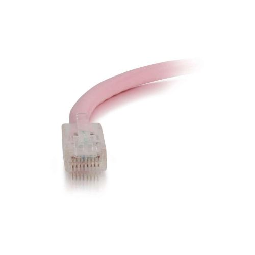  C2G Cat5e Non-Booted Unshielded (UTP) Network Patch Cable - patch cable - 25 ft - pink